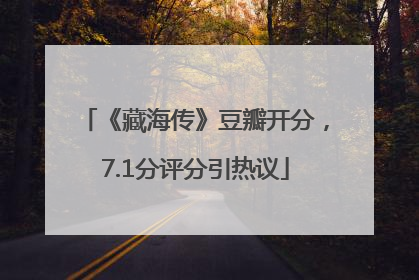《藏海传》豆瓣开分，7.1分评分引热议