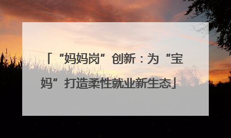 “妈妈岗”创新：为“宝妈”打造柔性就业新生态