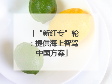 “新红专”轮：提供海上智驾中国方案