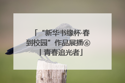 “新华书缘杯·春到校园”作品展播⑥丨青春追光者