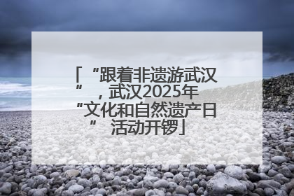“跟着非遗游武汉”，武汉2025年“文化和自然遗产日” 活动开锣