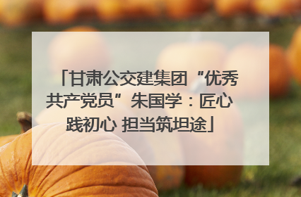 甘肃公交建集团“优秀共产党员”朱国学：匠心践初心 担当筑坦途