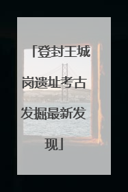 登封王城岗遗址考古发掘最新发现