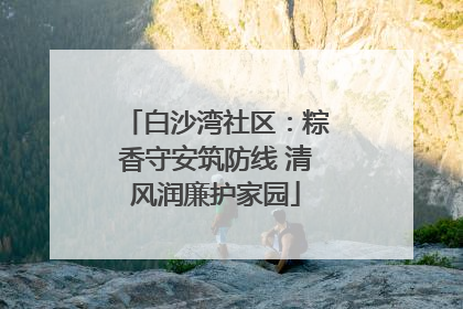 白沙湾社区：粽香守安筑防线 清风润廉护家园