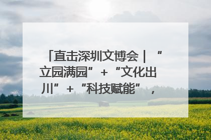 直击深圳文博会｜“立园满园”+“文化出川”+“科技赋能”，成都传媒发布三大文创领域合作清单