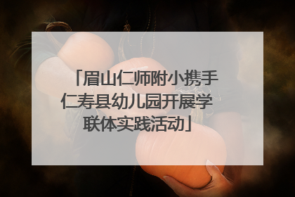 眉山仁师附小携手仁寿县幼儿园开展学联体实践活动