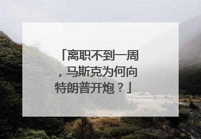 离职不到一周，马斯克为何向特朗普开炮？