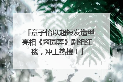 章子怡以超短发造型亮相《酱园弄》剧组红毯，冲上热搜！