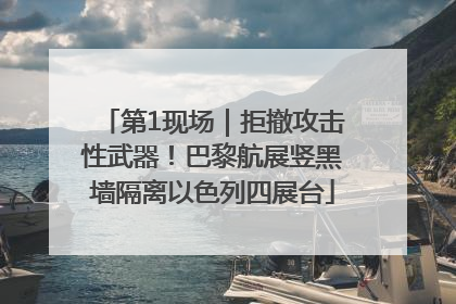 第1现场｜拒撤攻击性武器！巴黎航展竖黑墙隔离以色列四展台