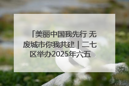 美丽中国我先行 无废城市你我共建｜二七区举办2025年六五环境日主题宣传活动