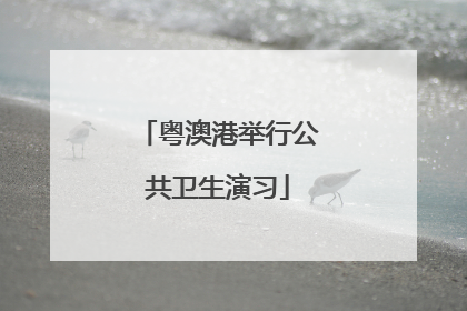 粤澳港举行公共卫生演习