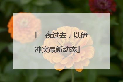 一夜过去，以伊冲突最新动态