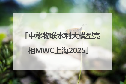 中移物联水利大模型亮相MWC上海2025