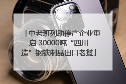 中老班列助停产企业重启 30000吨“四川造”钢铁制品出口老挝