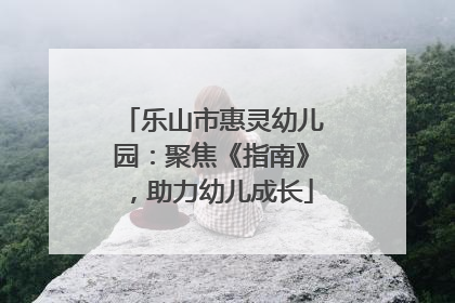 乐山市惠灵幼儿园：聚焦《指南》，助力幼儿成长