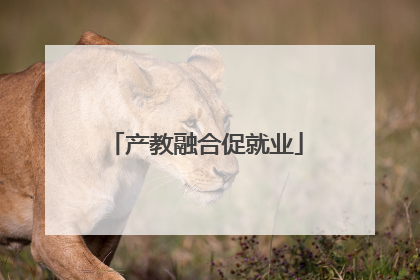 产教融合促就业