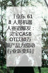 京东 618 人形机器人赛道爆发：灵宝CASBOT以30万级产品力搅动行业新变局