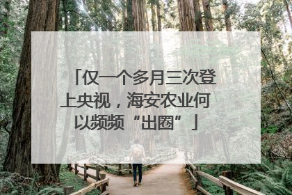 仅一个多月三次登上央视，海安农业何以频频“出圈”