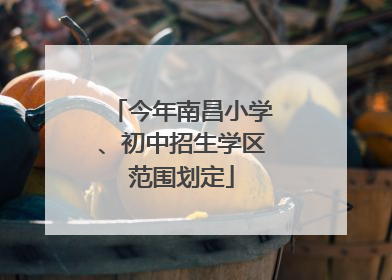 今年南昌小学、初中招生学区范围划定