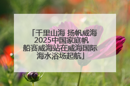 千里山海 扬帆威海 2025中国家庭帆船赛威海站在威海国际海水浴场起航