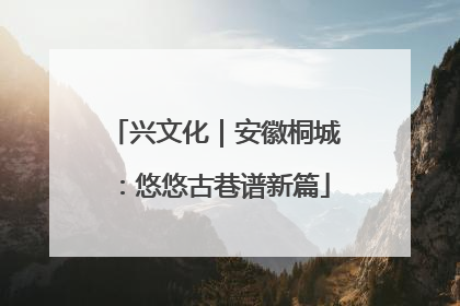 兴文化｜安徽桐城：悠悠古巷谱新篇