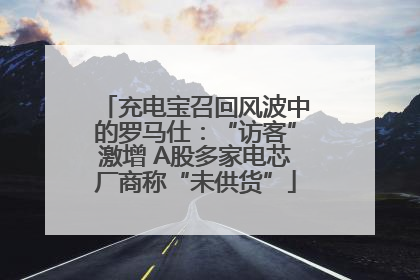 充电宝召回风波中的罗马仕：“访客”激增 A股多家电芯厂商称“未供货”