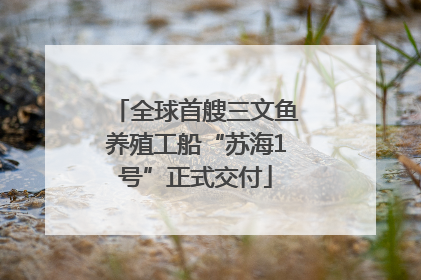 全球首艘三文鱼养殖工船“苏海1号”正式交付