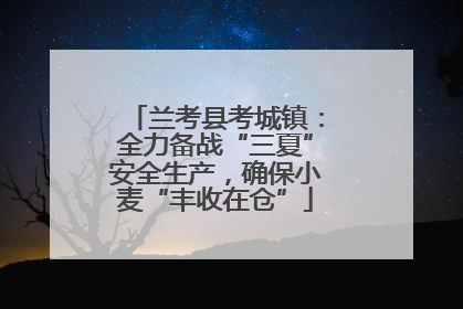 兰考县考城镇：全力备战“三夏”安全生产，确保小麦“丰收在仓”