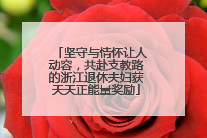 坚守与情怀让人动容，共赴支教路的浙江退休夫妇获天天正能量奖励