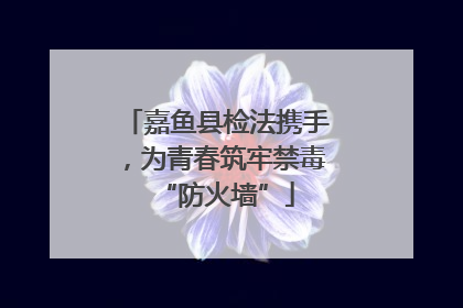 嘉鱼县检法携手，为青春筑牢禁毒“防火墙”