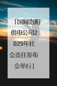 国网洛阳供电公司2025年社会责任发布会举行