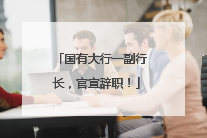 国有大行一副行长，官宣辞职！