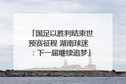 国足以胜利结束世预赛征程 湖南球迷：下一届继续追梦