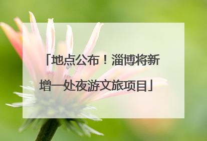 地点公布！淄博将新增一处夜游文旅项目