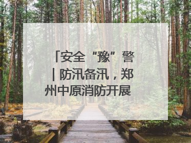 安全“豫”警｜防汛备汛，郑州中原消防开展水域实战演练