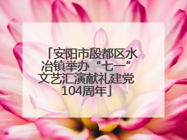 安阳市殷都区水冶镇举办“七一”文艺汇演献礼建党104周年