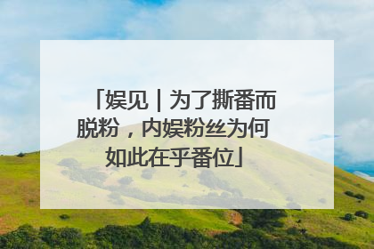 娱见｜为了撕番而脱粉，内娱粉丝为何如此在乎番位