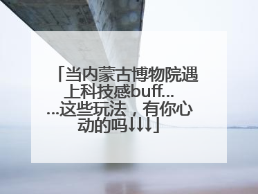 当内蒙古博物院遇上科技感buff……这些玩法，有你心动的吗↓↓↓
