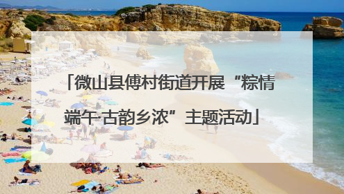 微山县傅村街道开展“粽情端午·古韵乡浓”主题活动