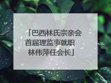 巴西林氏宗亲会首届理监事就职 林伟萍任会长