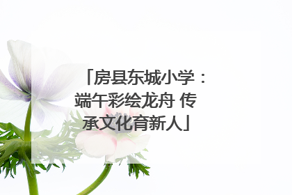 房县东城小学：端午彩绘龙舟 传承文化育新人
