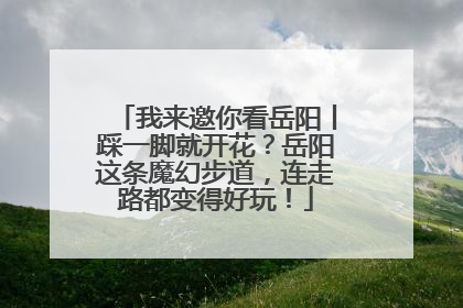 我来邀你看岳阳丨踩一脚就开花？岳阳这条魔幻步道，连走路都变得好玩！