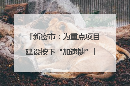新密市：为重点项目建设按下“加速键”