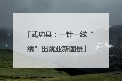 武功县：一针一线“绣”出就业新图景