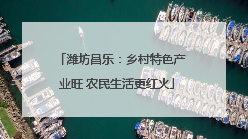 潍坊昌乐：乡村特色产业旺 农民生活更红火