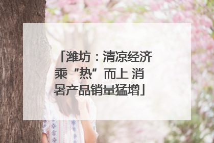 潍坊：清凉经济乘“热”而上 消暑产品销量猛增