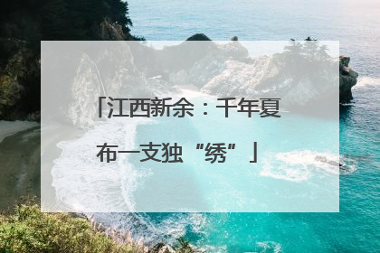 江西新余：千年夏布一支独“绣”