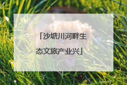 沙塘川河畔生态文旅产业兴