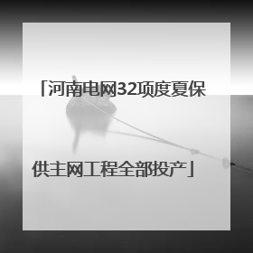 河南电网32项度夏保供主网工程全部投产