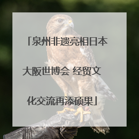 泉州非遗亮相日本大阪世博会 经贸文化交流再添硕果